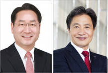 (왼쪽부터) 더불어민주당 김교흥(서구갑), 박찬대 의원(연수갑), 유정복 인천시장, 이학재 인천국제공항사장. 경기일보DB