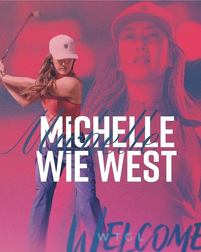 [서울=뉴시스] 2023년 은퇴했던 미셸 위가 여자 스크린 골프 리그 WTGL에 합류한다. (사진=TGL 공식 SNS 캡처) 2026.02.24. *재판매 및 DB 금지