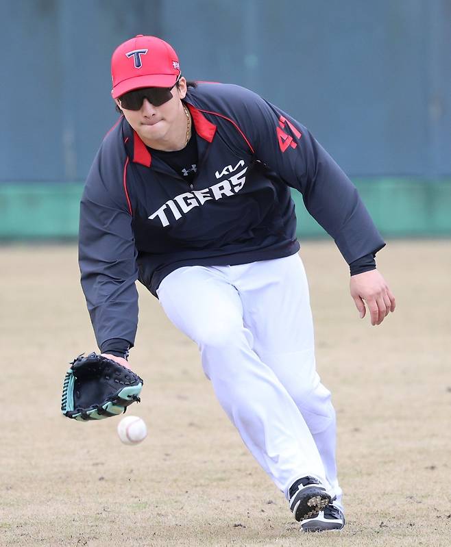 KIA 나성범은 2026시즌 팀이 약체로 평가받는 부분에 자존심이 상했다. 그는 그라운드에서 실력으로 반등을 증명하겠다는 각오다. 사진제공｜KIA 타이거즈