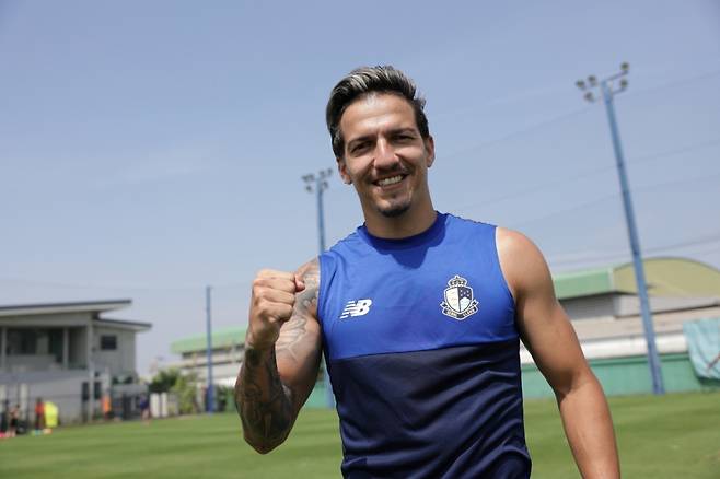 서울 이랜드 공격수 에울레르. /사진=서울 이랜드 제공