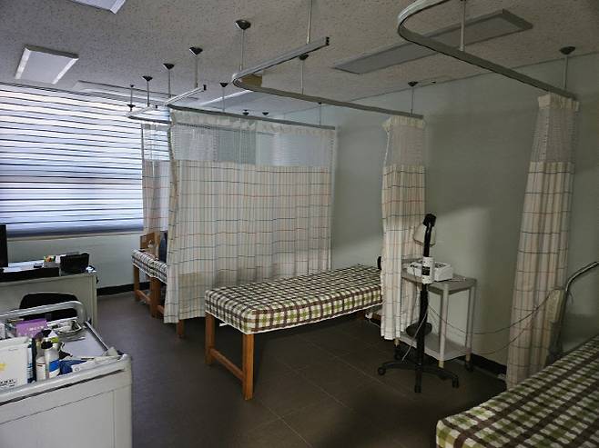 한 의료기관의 물리치료실 내부 모습. 기사와 무관함(사진=안치영 기자)