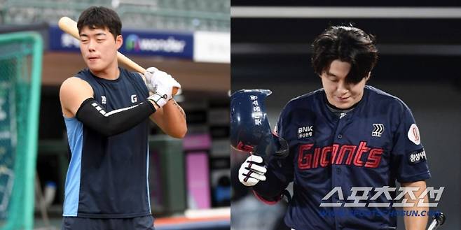 롯데 고승민-나승엽. 스포츠조선DB