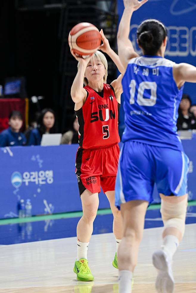 안혜지의 3점포. 많은 의미를 담고 있었다. 사진제공=WKBL
