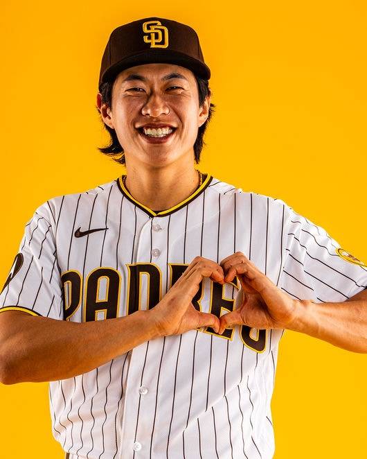 샌디에이고 유니폼을 입은 송성문. 샌디에이고 SNS