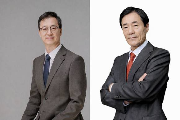 박재현 한미약품 대표(왼쪽), 한미사이언스 최대 주주 신동국한양정밀 회장. [사진=한미약품, 한양정밀 제공]