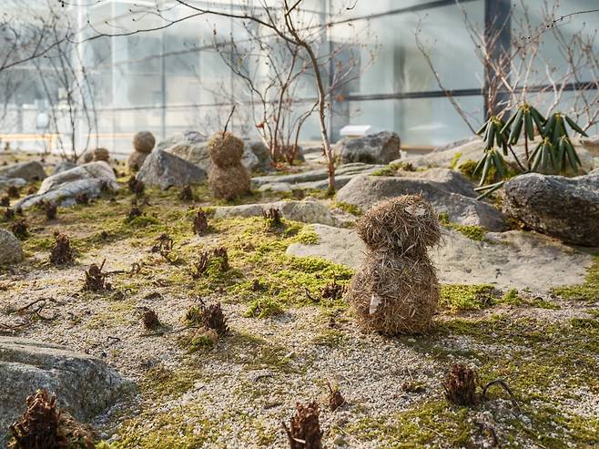 국립현대미술관 서울관 정원에 전시된 고사리 작가의 '초사람'. /국립현대미술관 제공