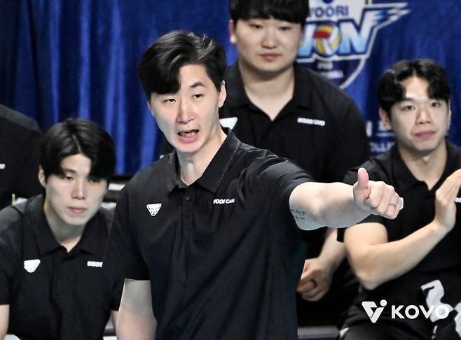 박철우 우리카드 감독대행. 한국배구연맹 제공