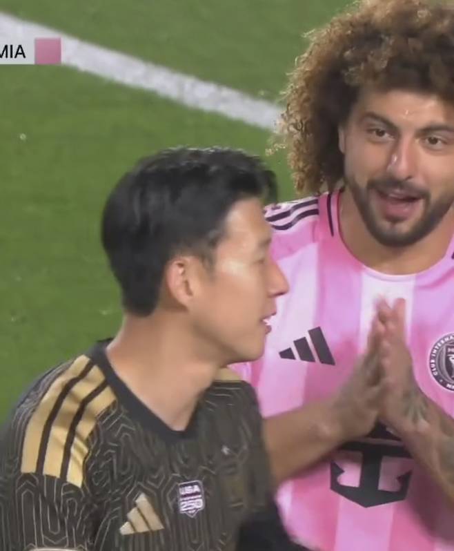 손흥민의 유니폼을 받고 싶다고 말한 막시밀리아노 팔콘. ESPN Deportes