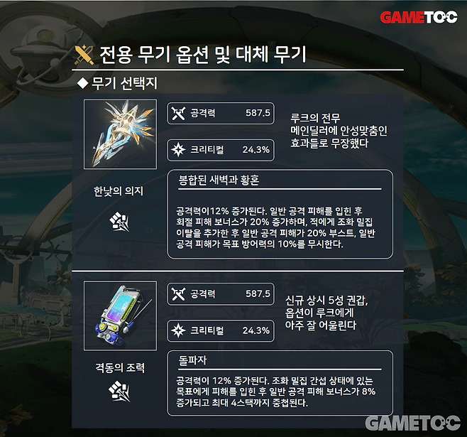 전용 무기와 비견될 정도로 상시 권갑 성능이 좋다 (사진= 서동규 기자)