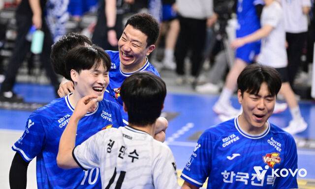 승리한 한국전력./KOVO