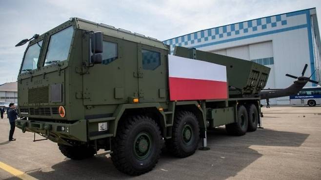 폴란드 수출버전(호마르-K)으로 개조된 천무. 한화에어로스페이스 제공