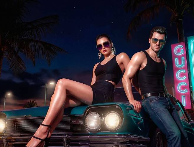 구찌가 밀라노 패션위크를 앞두고 공식 인스타그램 계정에 공개한 AI 생성 화보 이미지. 일부 이용자들은 댓글에서 해당 이미지를 ‘AI 슬롭(AI slop)’이라고 비판했다. 인스타그램 캡처