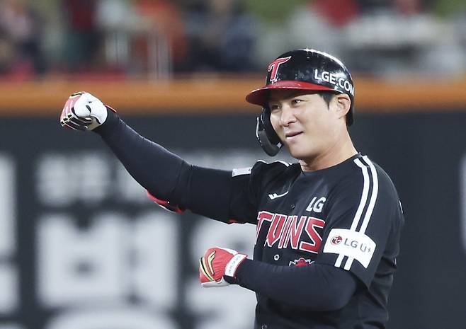 LG 오지환. 뉴시스