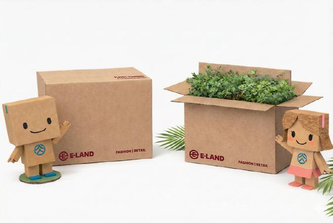 이랜드리테일의 친환경 포장 박스 (사진=이랜드리테일)