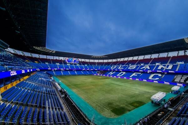 울산문수축구경기장 360도 LED 리본 전광판. /사진=울산HD