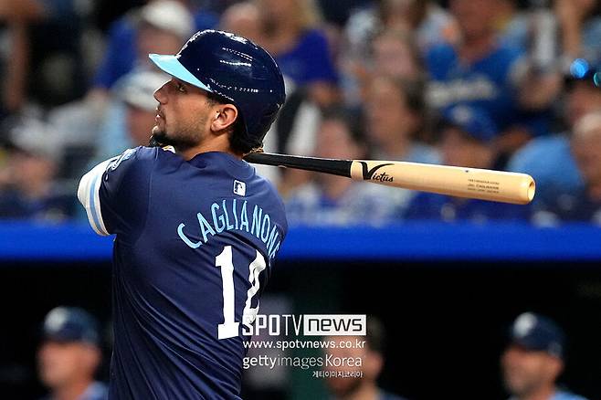 ▲ 대학 시절부터 엄청난 신체 조건을 앞세운 투타 대형 재능으로 관심을 모았던 잭 캐글리온