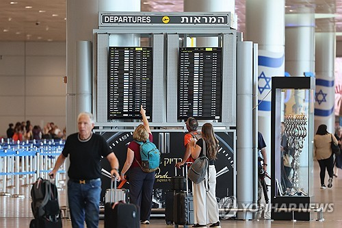 이스라엘 텔아비브 벤구리온 공항의 모습 [EPA=연합뉴스]