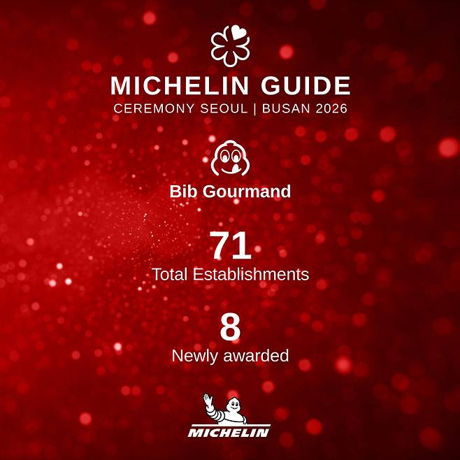 미쉐린 가이드 서울 & 부산 2026 빕 구르망 리스트 / 사진=미쉐린 가이드