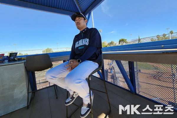 이호준 NC 감독은 투손에서 2차 훈련까지 하는 것이 더 이득이라고 설명했다. 사진(美 투손)= 김재호 특파원