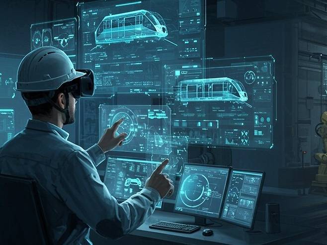 2025년 서울교통공사가 실시한 ‘AI가 그리는 미래 지하철’ 사내 공모전 수상작.&nbsp;서울교통공사 제공