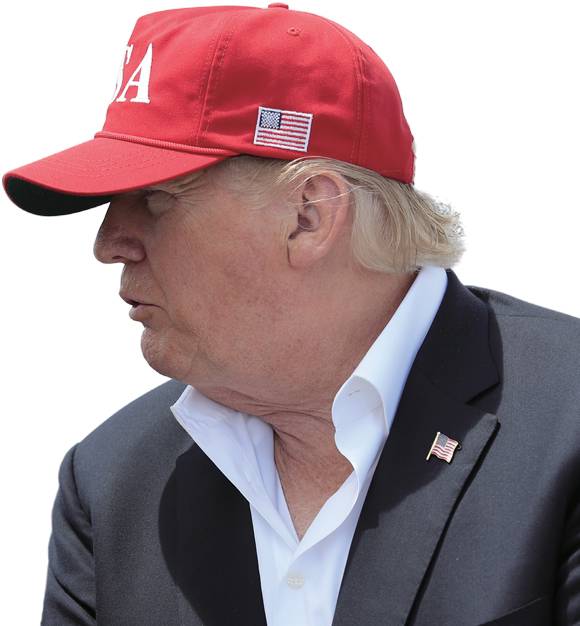 'MAGA' 모자를 착용한 도널드 트럼프 미국 대통령 ⓒAP 연합
