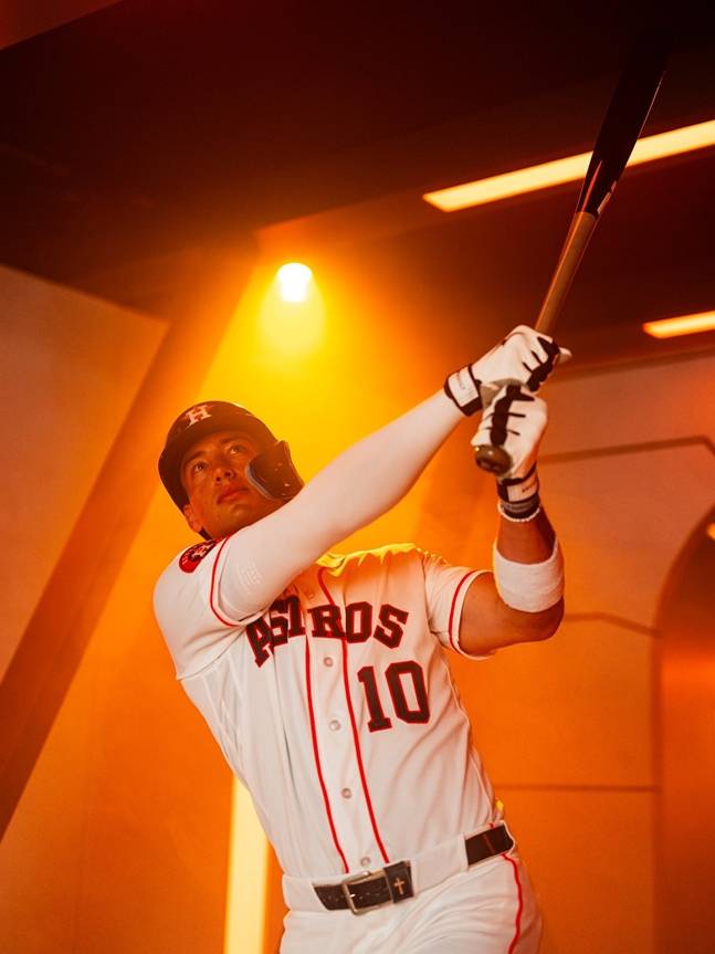 프로필 사진을 촬영하는 위트컴. /사진=휴스턴 애스트로스 공식 SNS