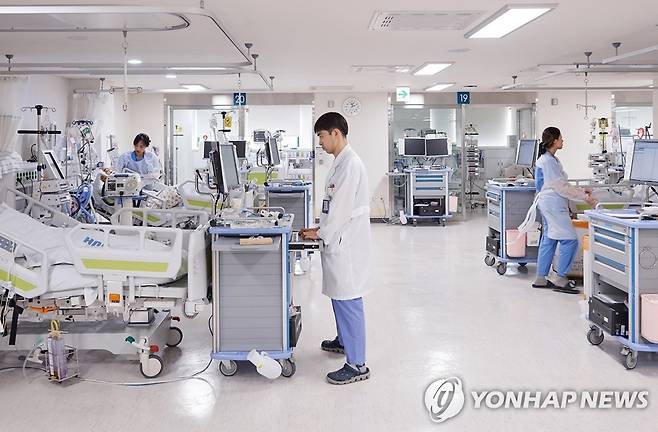 울산대병원 중환자실 [울산대병원 제공]