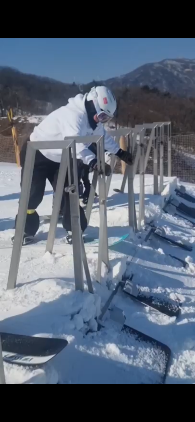 지난달 25~28일 107회 전국동계체전 스노보드 하프파이프에 출전한 도아란(신명고 2). 대구시체육회 제공