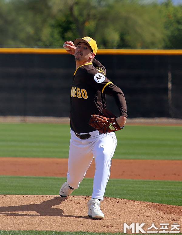 샌디에이고 선발로 나온 워커 뷸러. 사진(美 피오리아)= 김재호 특파원