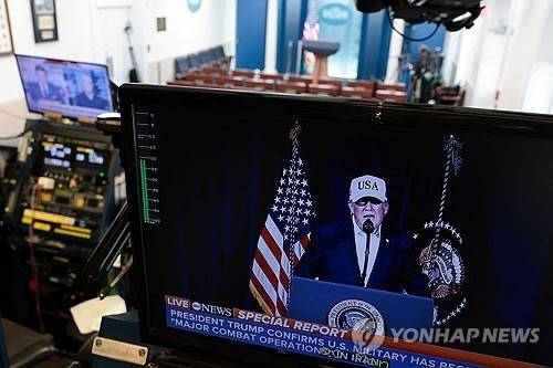 이란 공격 개시한 트럼프 대통령 [로이터=연합뉴스 자료사진. 재판매 및 DB 금지]