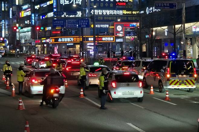 삼일절 교통법규 위반 행위 특별단속 [광주경찰청 제공. 재판매 및 DB 금지]