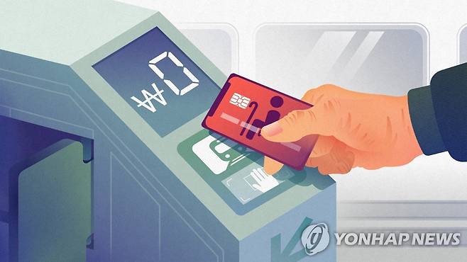 노인 지하철 무임승차 (PG) [강민지 제작] 일러스트