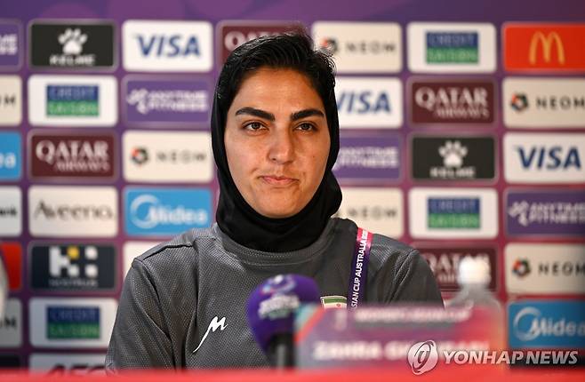 이란 여자 축구대표팀의 주장 자흐라 간바리 [EPA=연합뉴스]