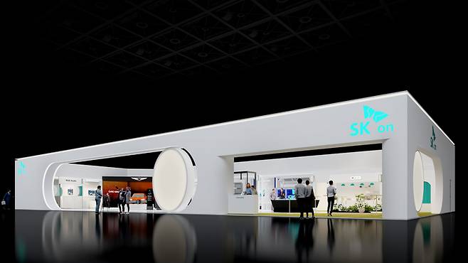 ▲'인터배터리 2026' SK온 부스 전경.