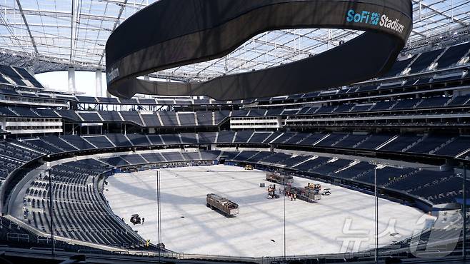 '2026 북중미 월드컵' 미국 대표팀의 개막전이 치러지는 소파이 스타디움 ⓒ 뉴스1 윤슬빈 관광전문기자