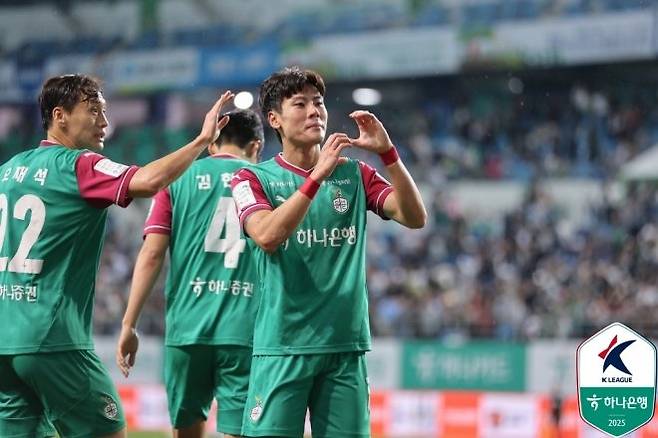 최건주의 대전하나시티즌 시절. 사진=한국프로축구연맹