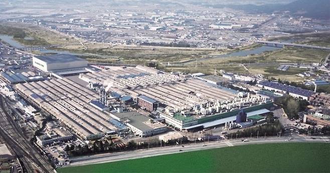 금호타이어 광주공장 전경.