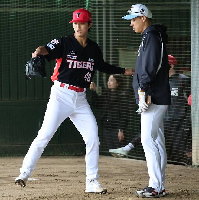▲ 지난해부터 새로운 밸런스 찾기에 골몰하고 있는 이의리는 아직 조금 더 가야 할 길이 남아 있음을 보여주고 있다 ⓒKIA타이거즈