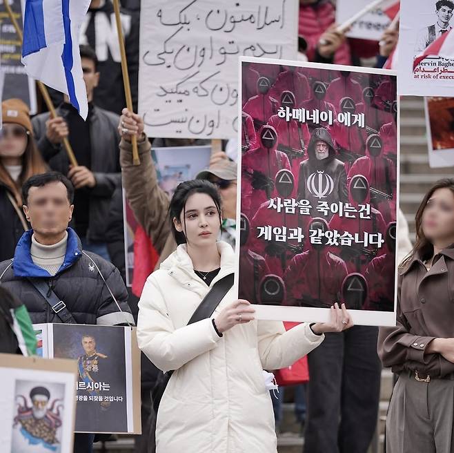한국에서 활동 중인 미스 이란 출신 모델 호다 니쿠(본인 인스타그램)