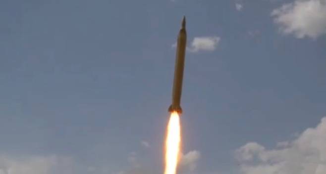 이란이 이스라엘을 향해 미사일을 발사하는 장면을 공개했다. 텔레그램