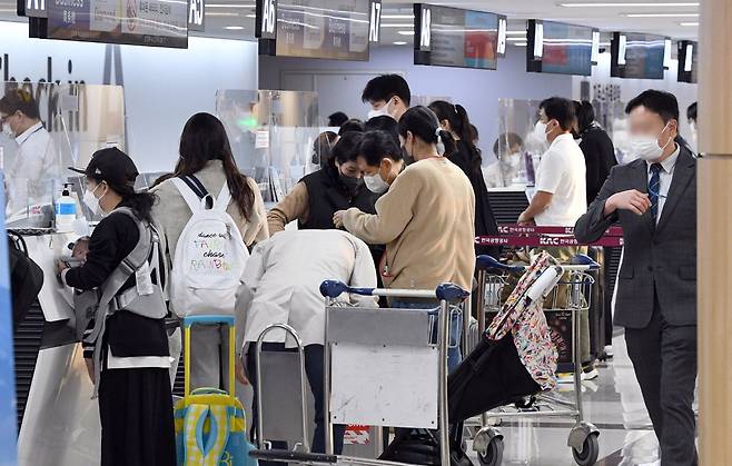 일본 여행을 떠나려는 한국인 관광객들. 국민일보DB