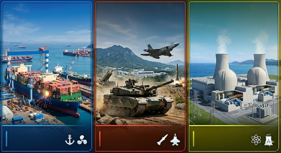 조선·방산·원자력 분야를 의미하는 생성형 이미지. (Gemini AI)