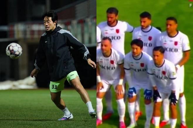 이란 리그에서 활약 중인 축구선수 이기제 /사진=메스 라프산잔 공식 인스타그램 캡처, 축구 커뮤니티 캡처