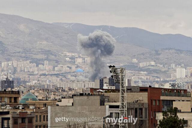 공격 받은 이란 테헤란./게티이미지코리아