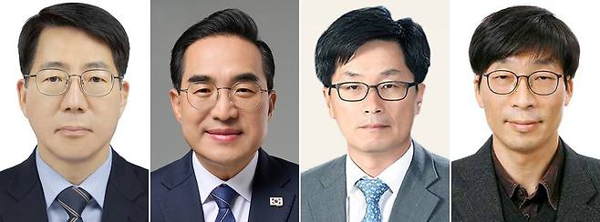 청와대는 2일 이재명 대통령이 해양수산부 장관 후보자에 황종우(왼쪽부터) 한국해사협력센터 국제협력위원장을, 기획예산처 장관 후보자에 박홍근 의원을 지명했다고 밝혔다.  또 국민권익위원장에는 정일연 변호사, 진실·화해를위한과거사정리위원회 위원장에는 송상교 전 사무처장을 임명했다고 밝혔다. [청와대 제공]