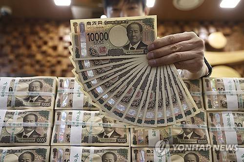 일본 엔화 [연합뉴스 자료사진]