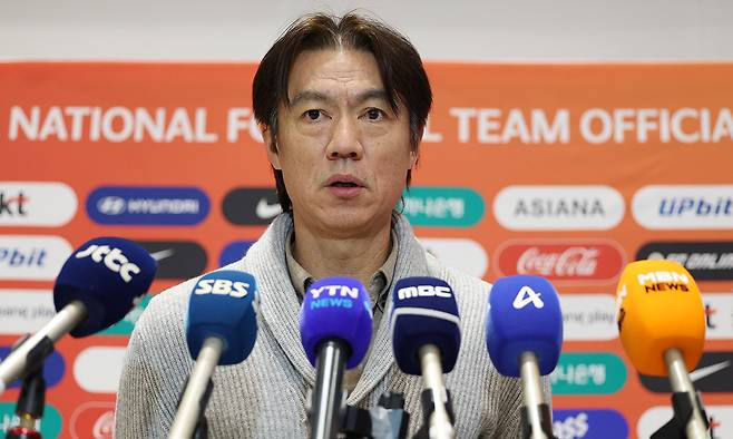홍명보 축구대표팀 감독. 연합뉴스