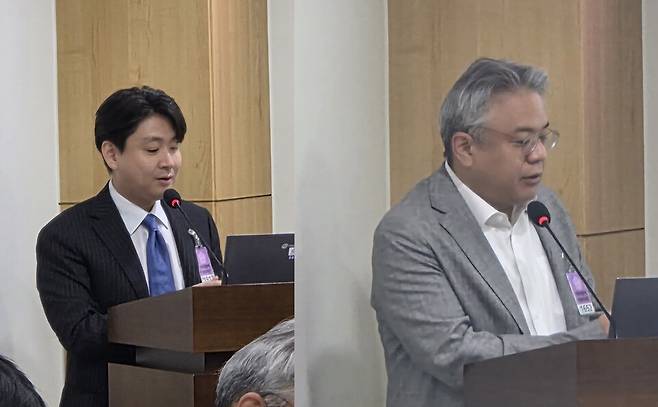 이준혁 대한비만학회 대외협력정책위원회 간사, 박정환 대한비만학회&nbsp;대외협력정책이사.