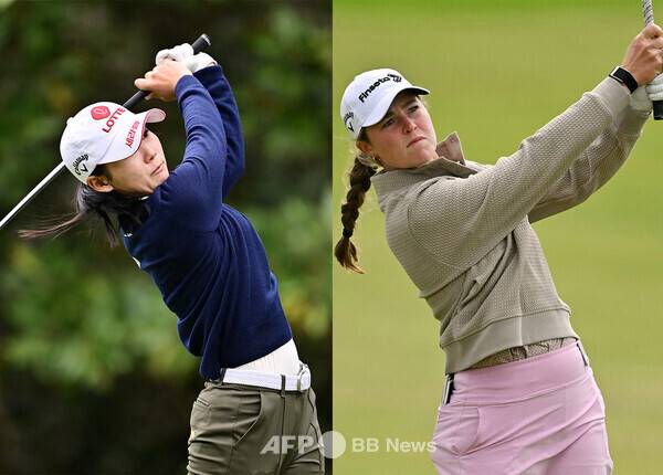2026년 미국여자프로골프(LPGA) 투어 '아시안 스윙' 블루베이 LPGA에 출전하는 루키 황유민 프로, 미미 로즈(잉글랜드). 사진제공=ⓒAFPBBNews = News1 (사진을 무단으로 사용하지 마십시오.)