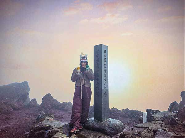 후지산 정상.